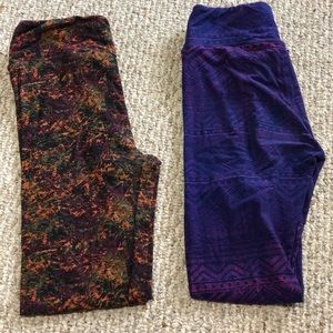 One size lularoe leggings bundle